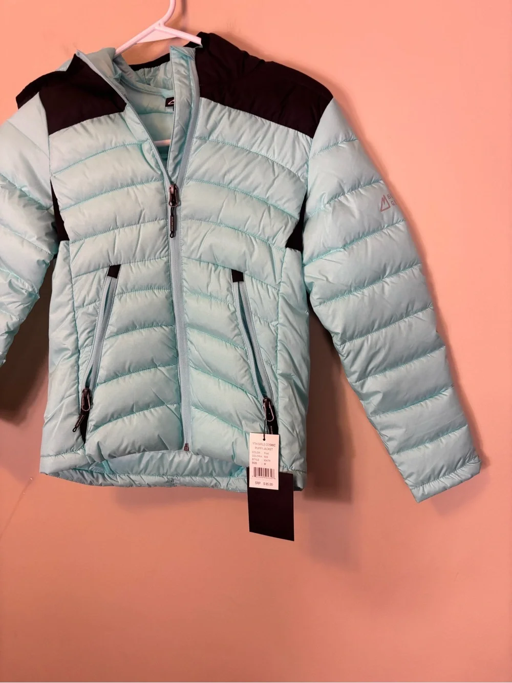 New Boulder Gear Light Blue Quilted Puffer Jacket - Little Girl’s Medium